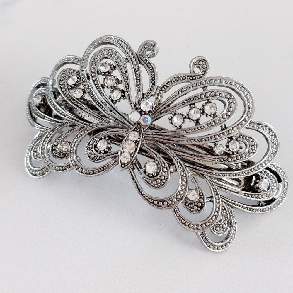 Vintage Rhinestone Butterfly Hair Clip | Crystal Hair Clip | Cute Access…